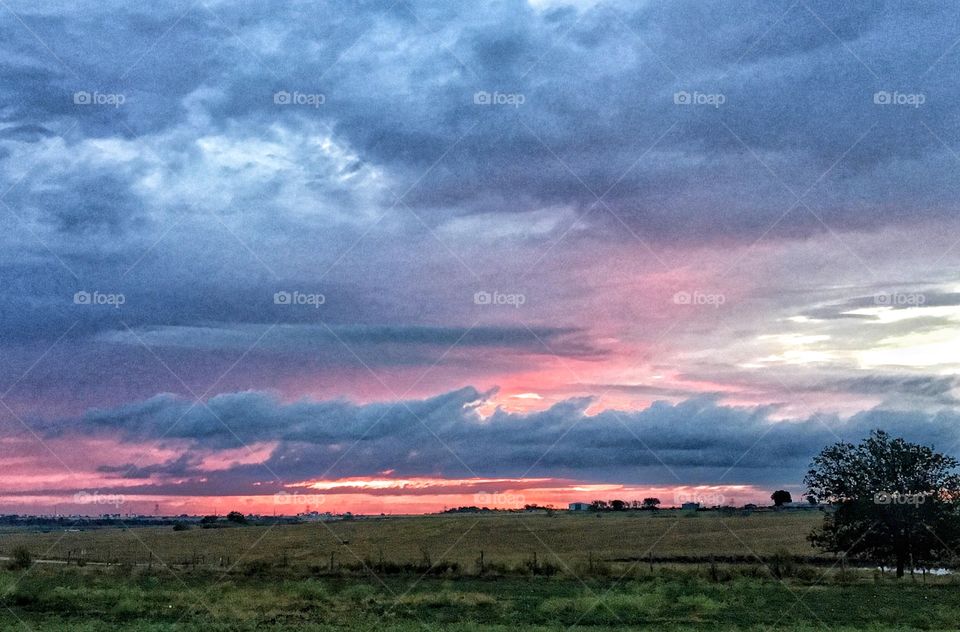 Beautiful colored sky 