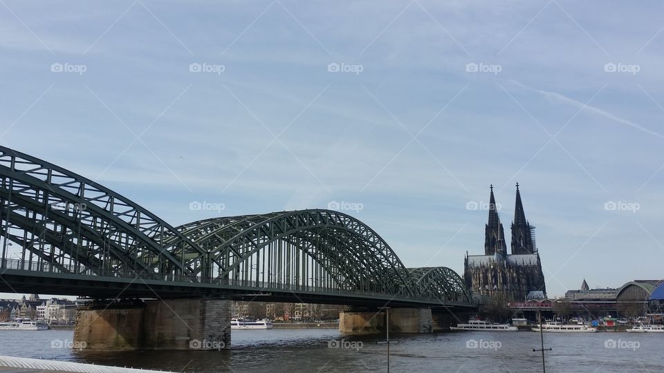 Bridge to Schloss Köln