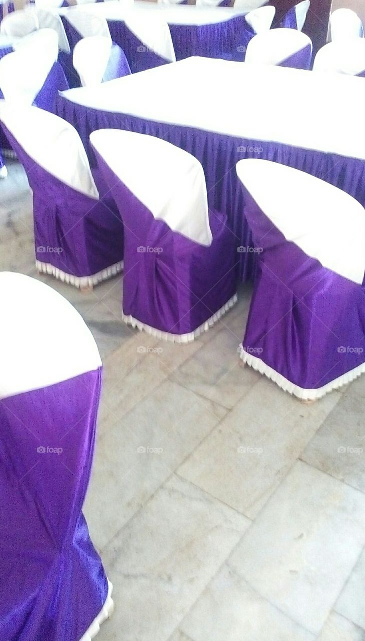 event management of chairs and tables