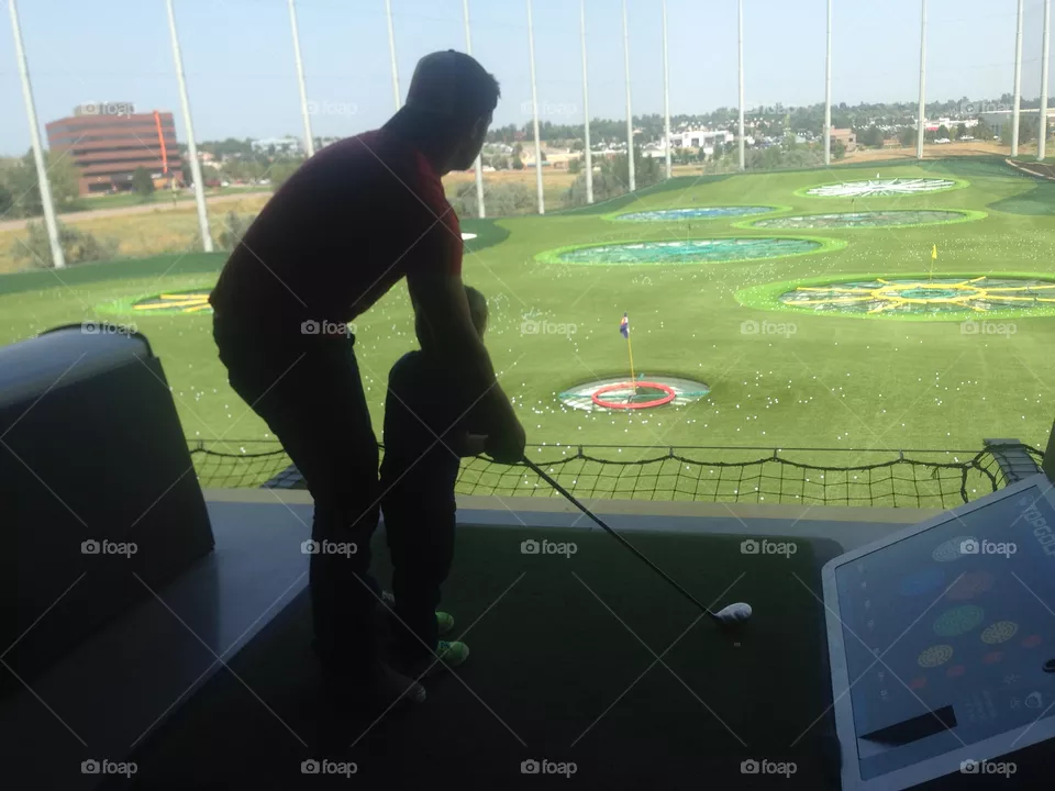 Golfing