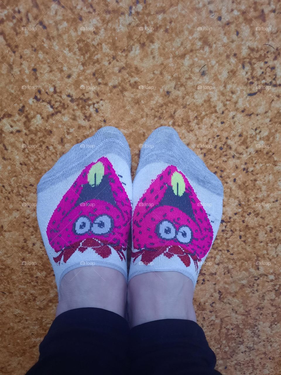 Erdbeeren Socken