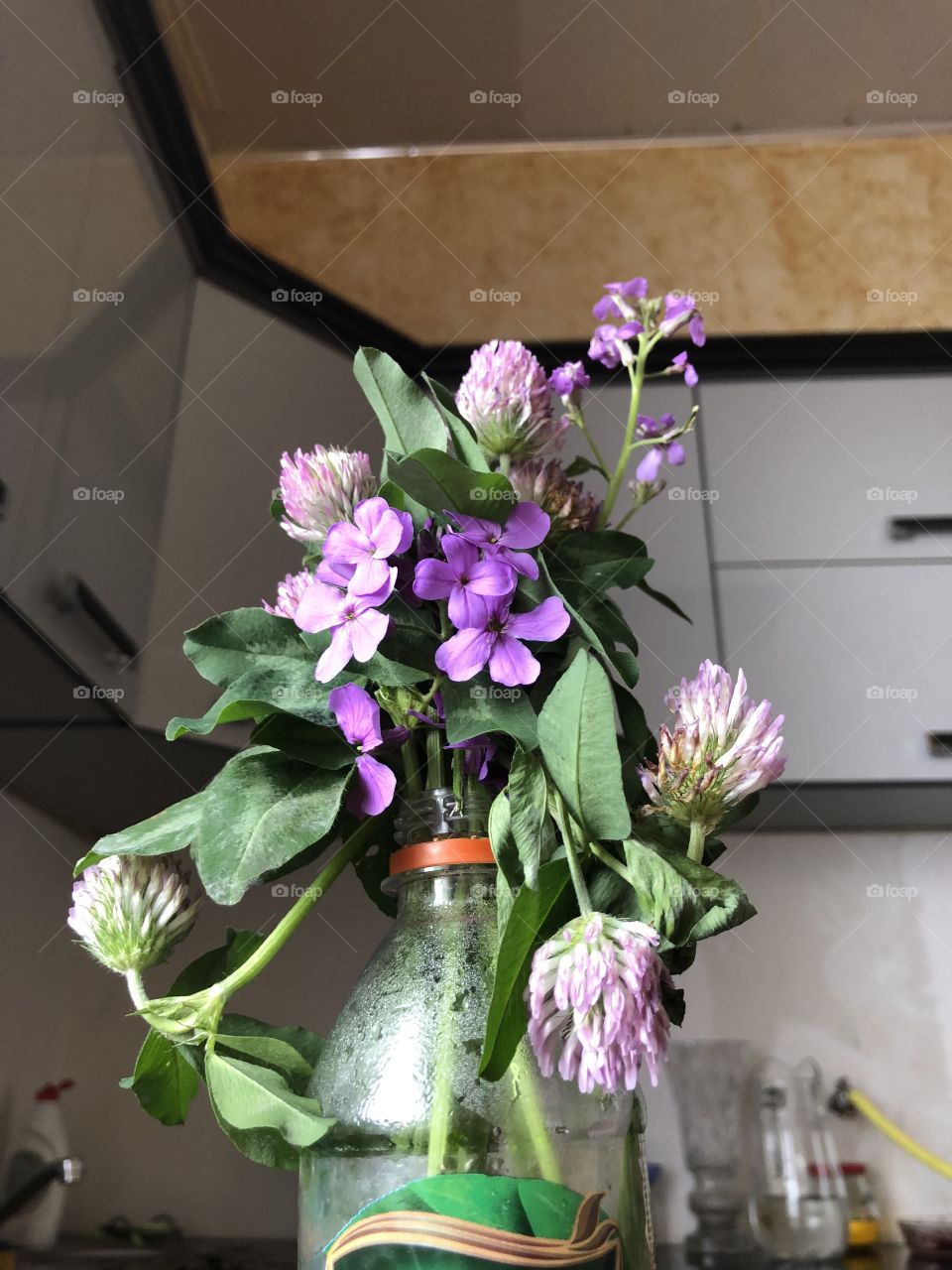 bunch of flowers from my little brother