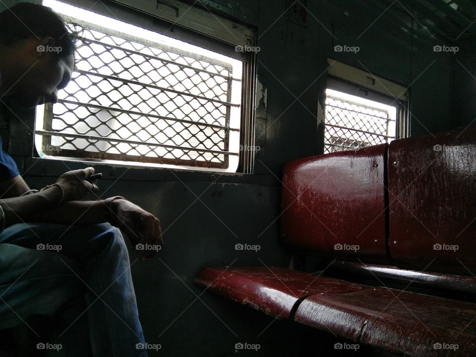 inside the local train Mumbai