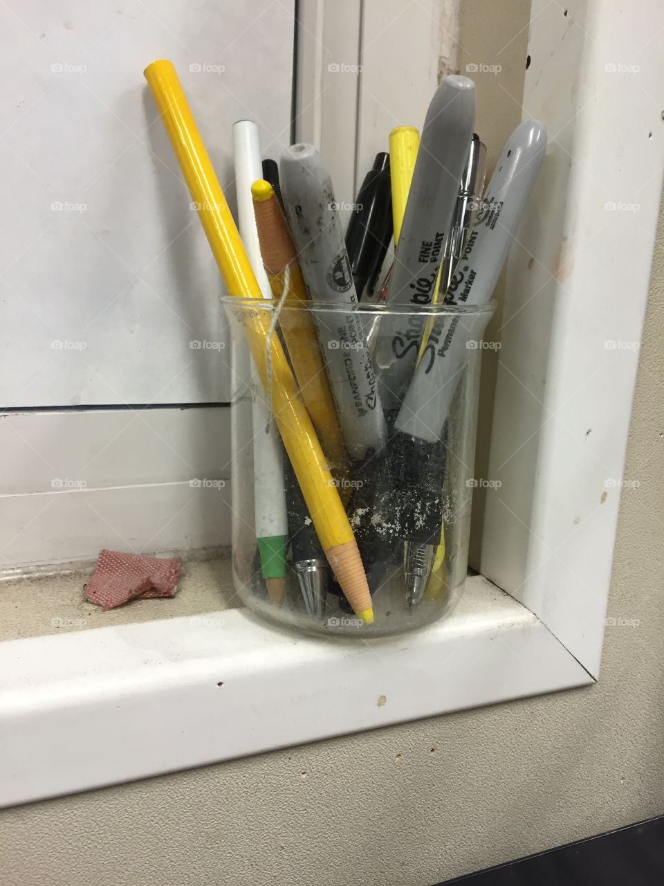 Pens in beaker 