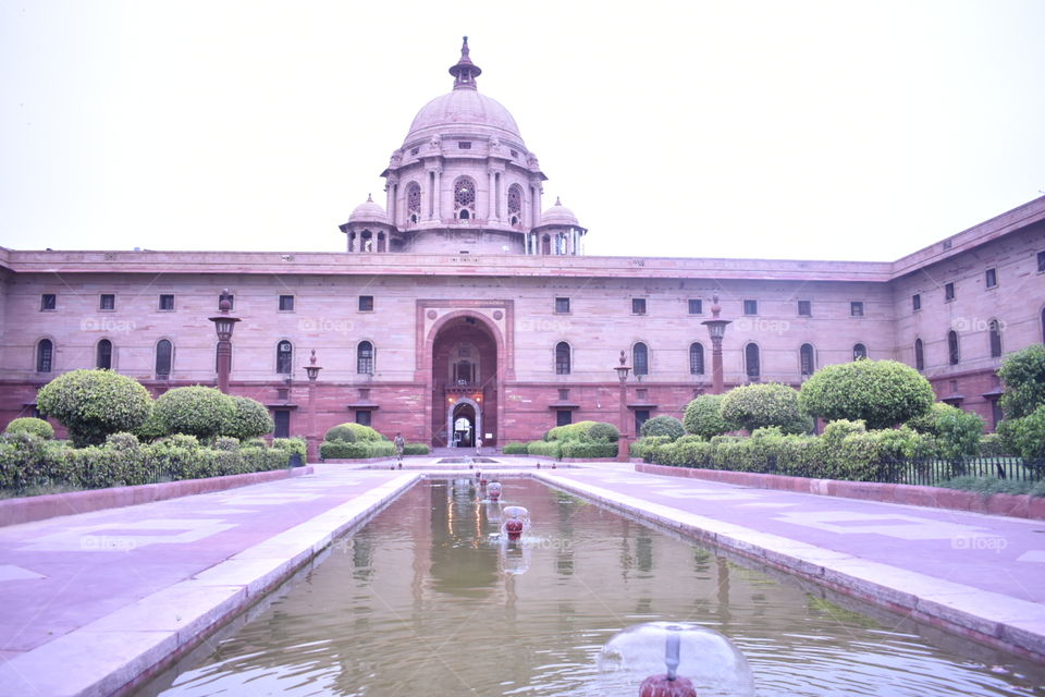 The Rashtrapati Bhavan ( pronunciation , "rásh-tra-pa-ti bha-van" ; Presidential Residence"), formerly known as Viceroy's House, is the official home of the President of India, located at the Western end of Rajpath in New Delhi, India. 