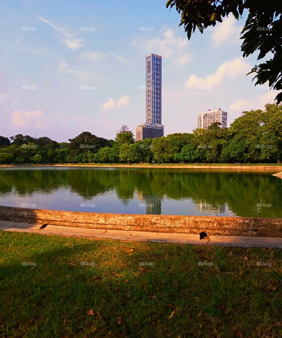 Beautiful view of Tata Steel building in kolkata located in West Bengal India