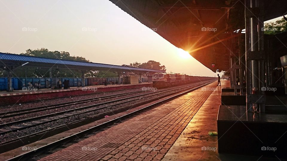 Train entry in Gadag Station