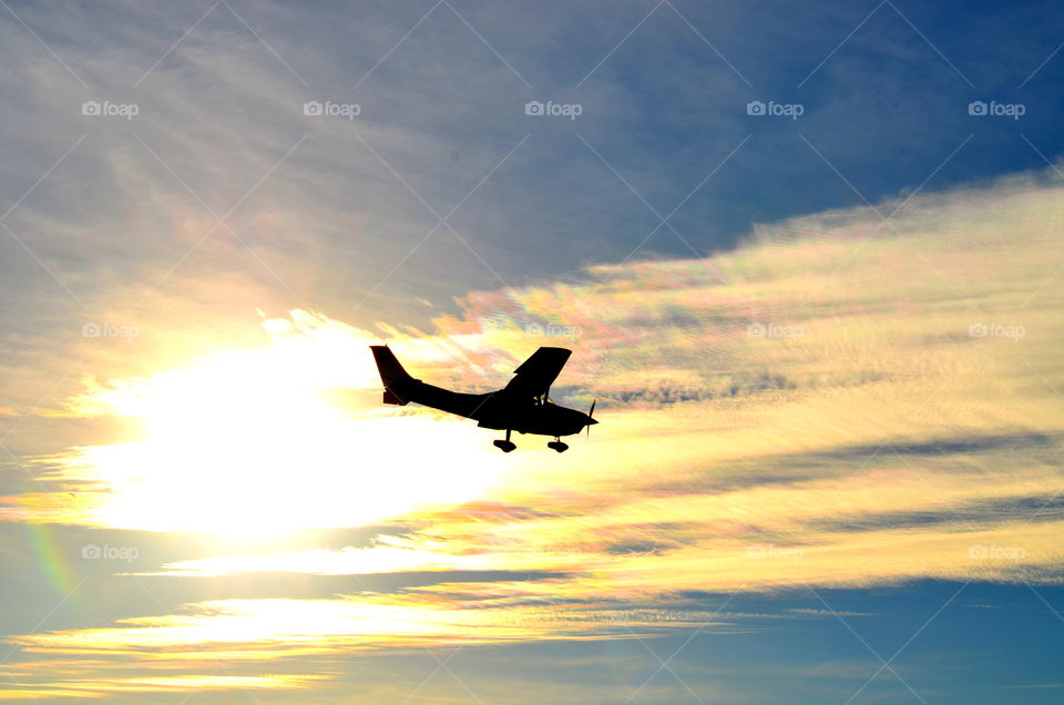 Airplane silhouette