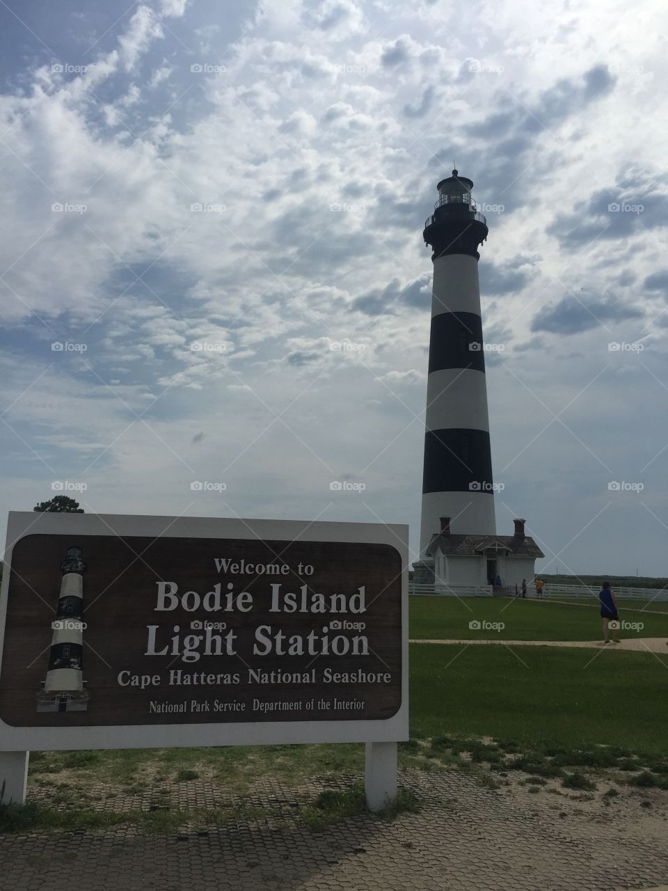 Bodie Island Lighthouse. The Bodie Island Lighthouse on the Outer Banks in North Carolina 