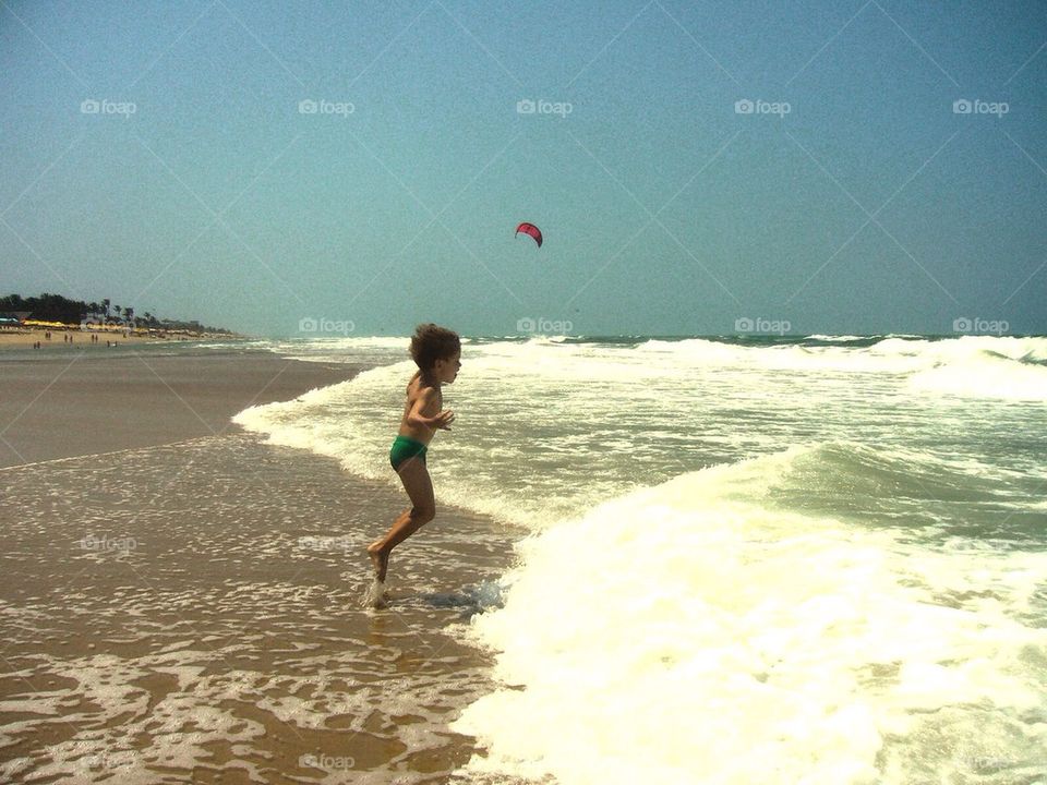 Jump over waves