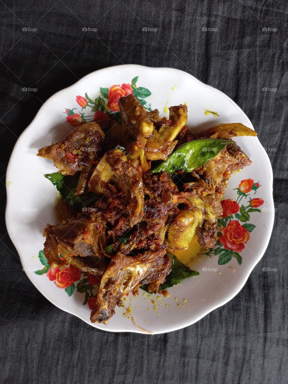 This is a dove meat dish that is ready to be served