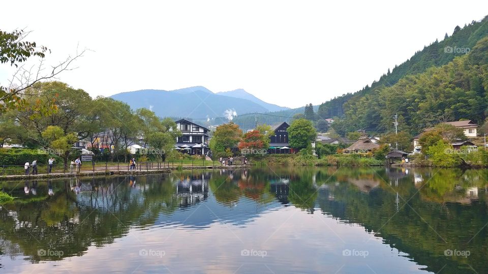 Beautiful lake reflection