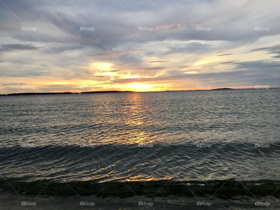 Dramatic sky at sunsrise