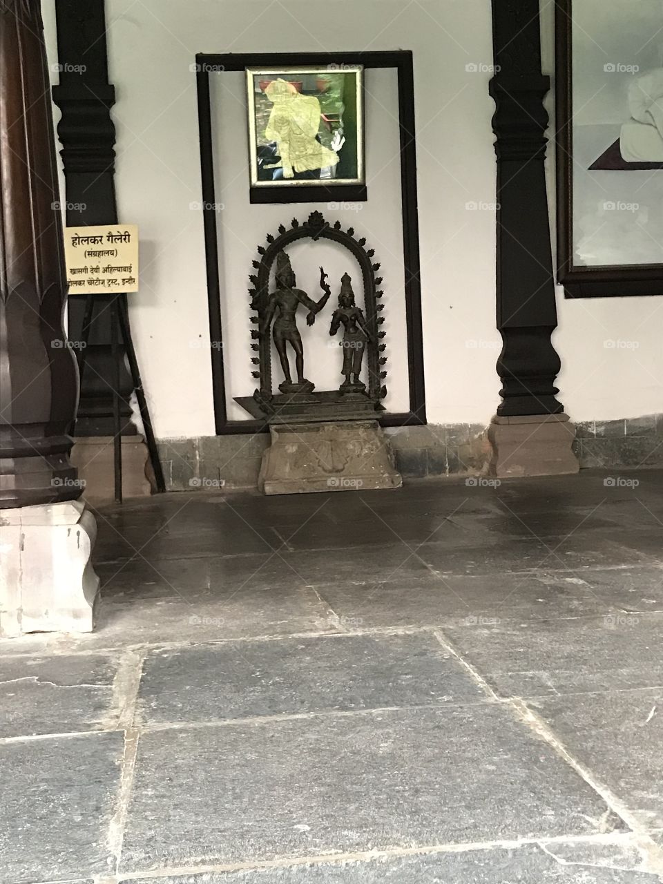 Holkar fort radha krishna statue 
