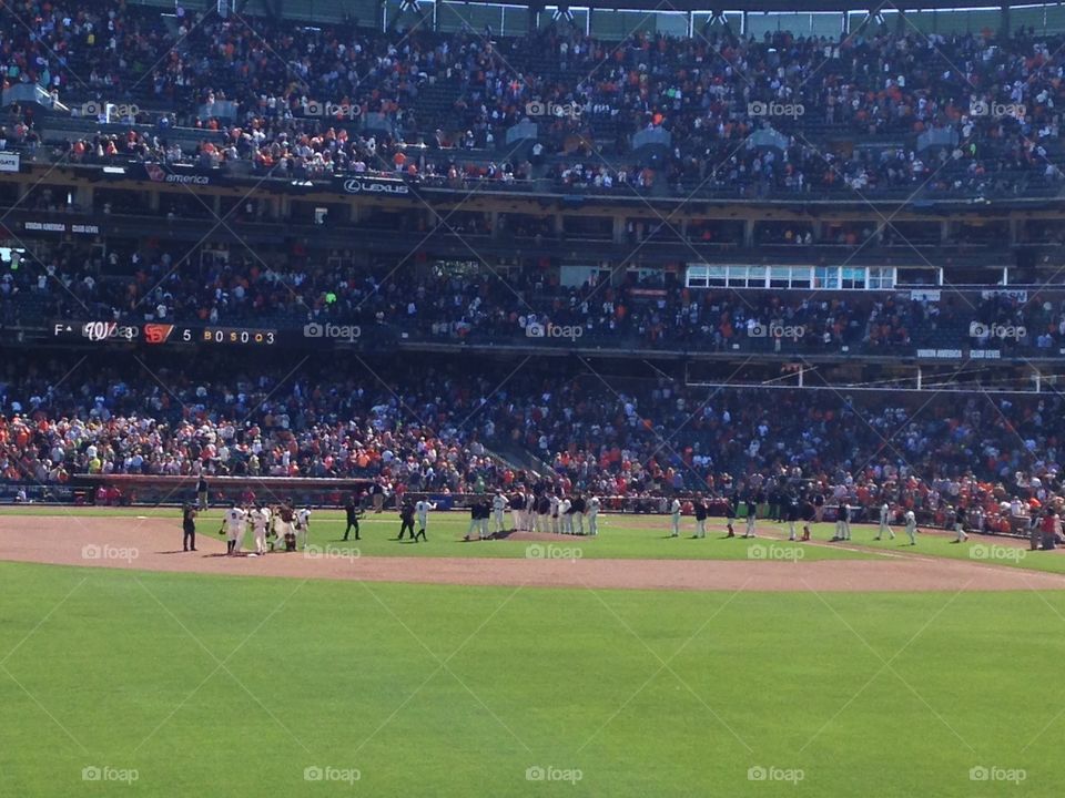 This photo was taken after the Giants beat the Washington Nationals 5-3 at AT&T Park in San Francisco, CA on July 30, 2016. This photo was taken from the left-field bleachers.