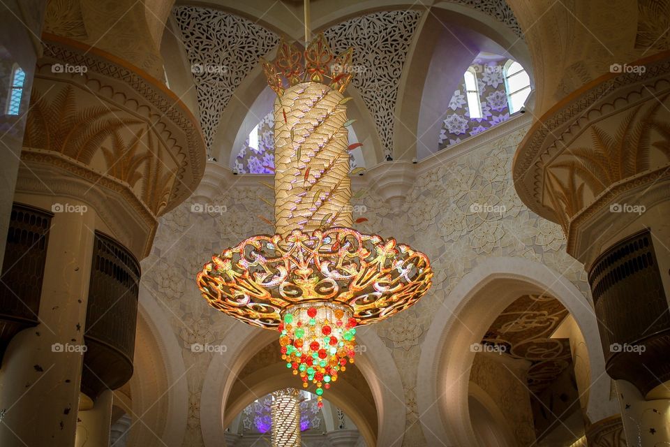 One of the most expensive chandelier in the world - Sheik Zayed Mosque