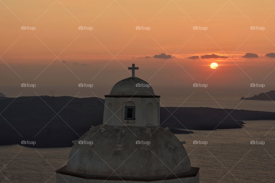 Sunset in Santorini