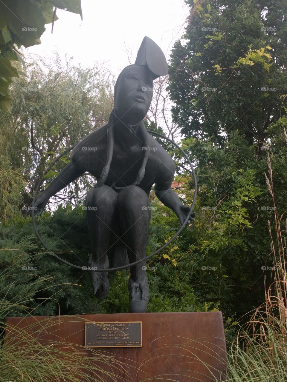 Statue near Capitol, Santa Fe, NM