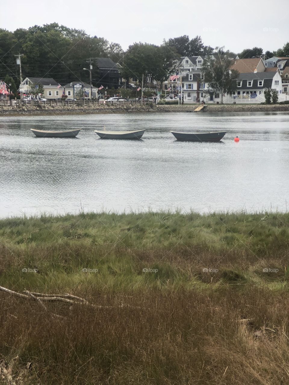 Three boats all in a row