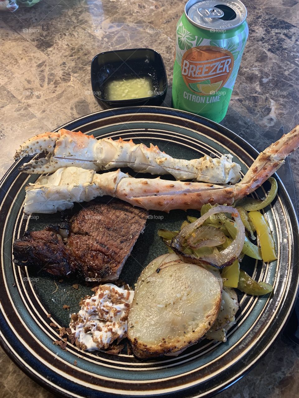 Birthday surf and turf dinner 