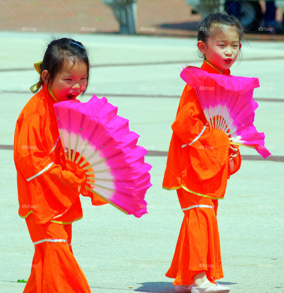 Young Asian Dancers . Asian American Heritage Festival held at the Kensico Dam Plaza in Valhalla, New York on May 30, 2015.