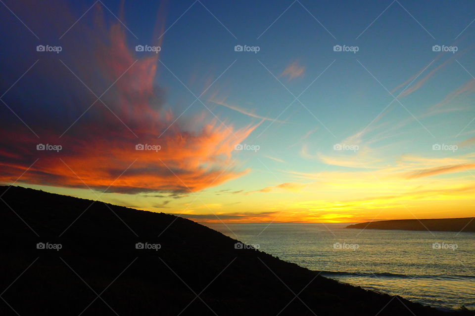 sunset beach Australia