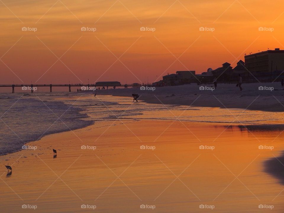 Evening at the beach