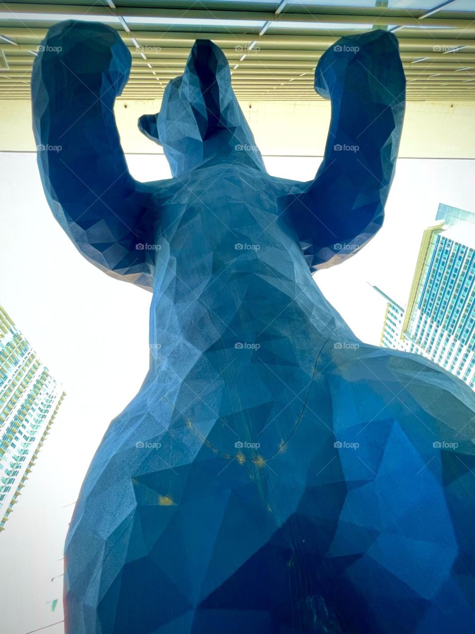 The Big Blue Bear of the city of Denver Colorado 