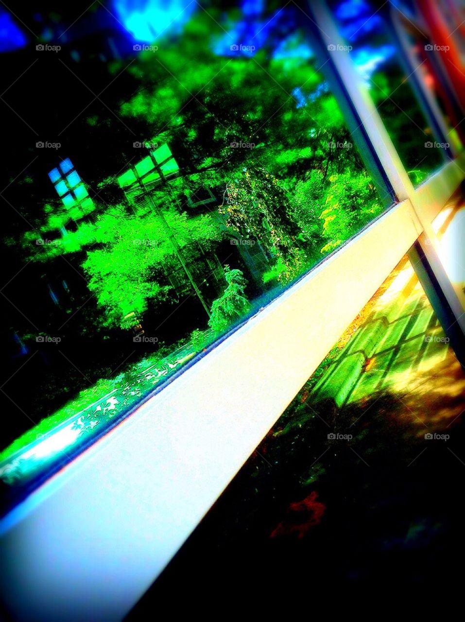 Colorful reflection.