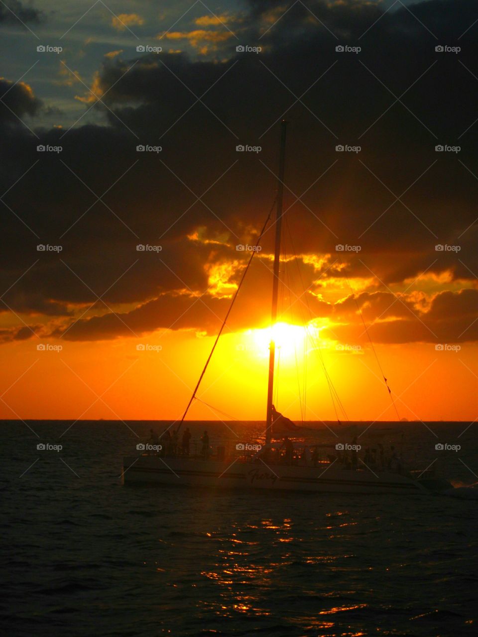 Sunset, Evening, Dawn, Sea, Ocean