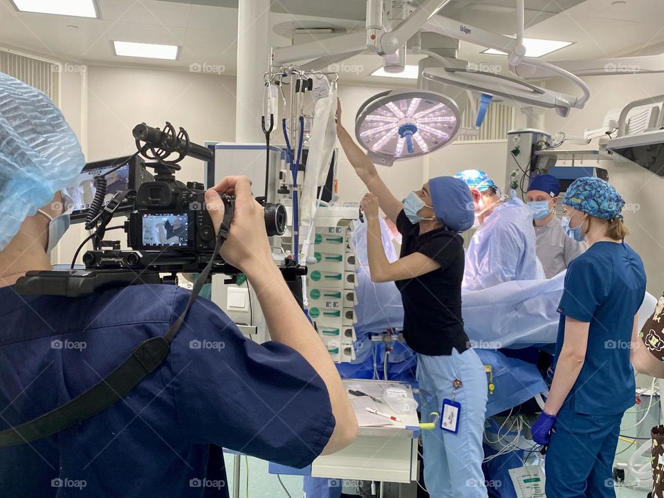 Shooting in the operation room