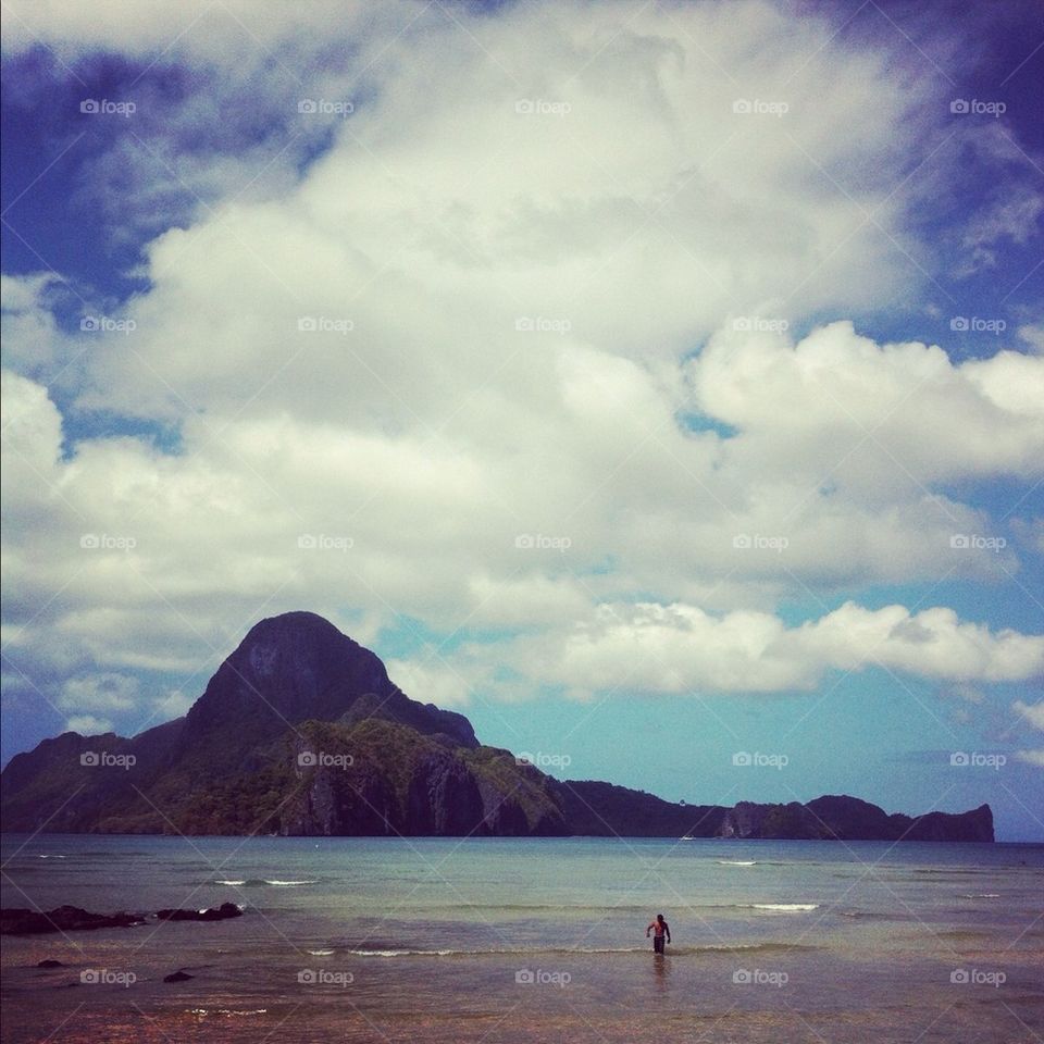 A view of Cadlao Island, El Nido Philippines