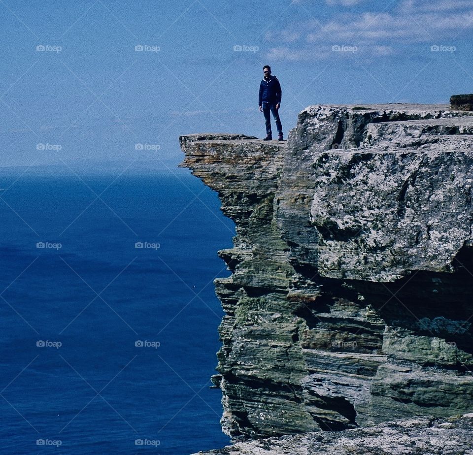 On the edge Ireland cliffs of moher