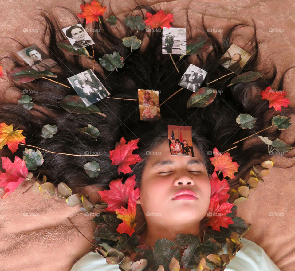 Family Tree, ancestry displayed in adopted child’s hair