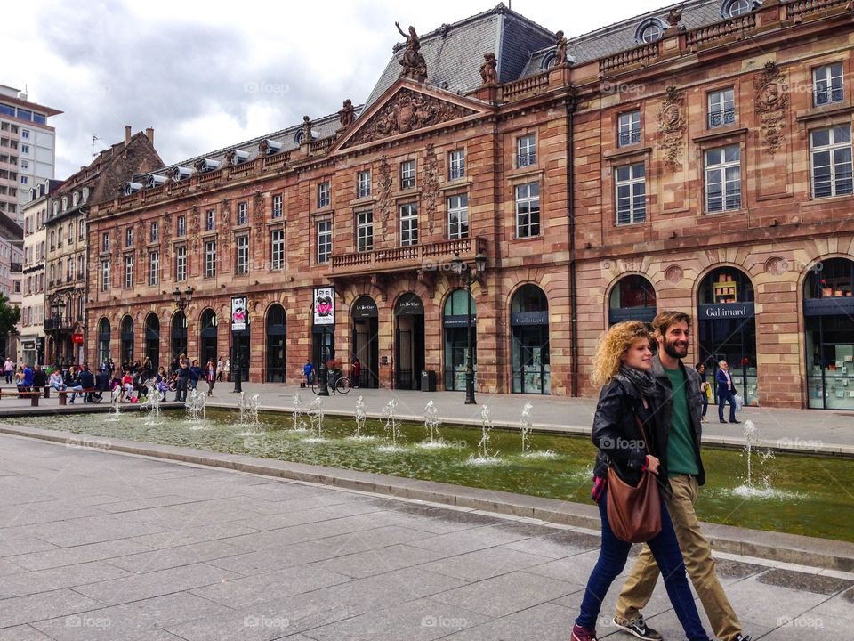 Walking in Strasbourg
