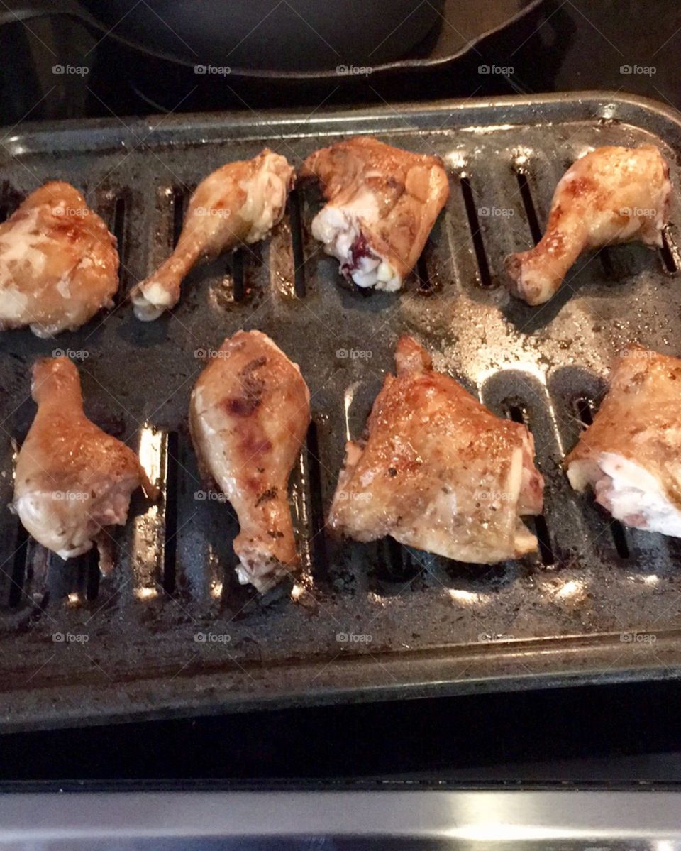 Broiled chicken for adobo