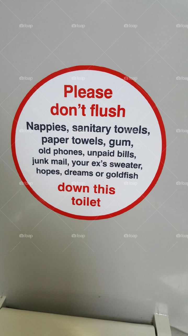 Funny toilet sign 