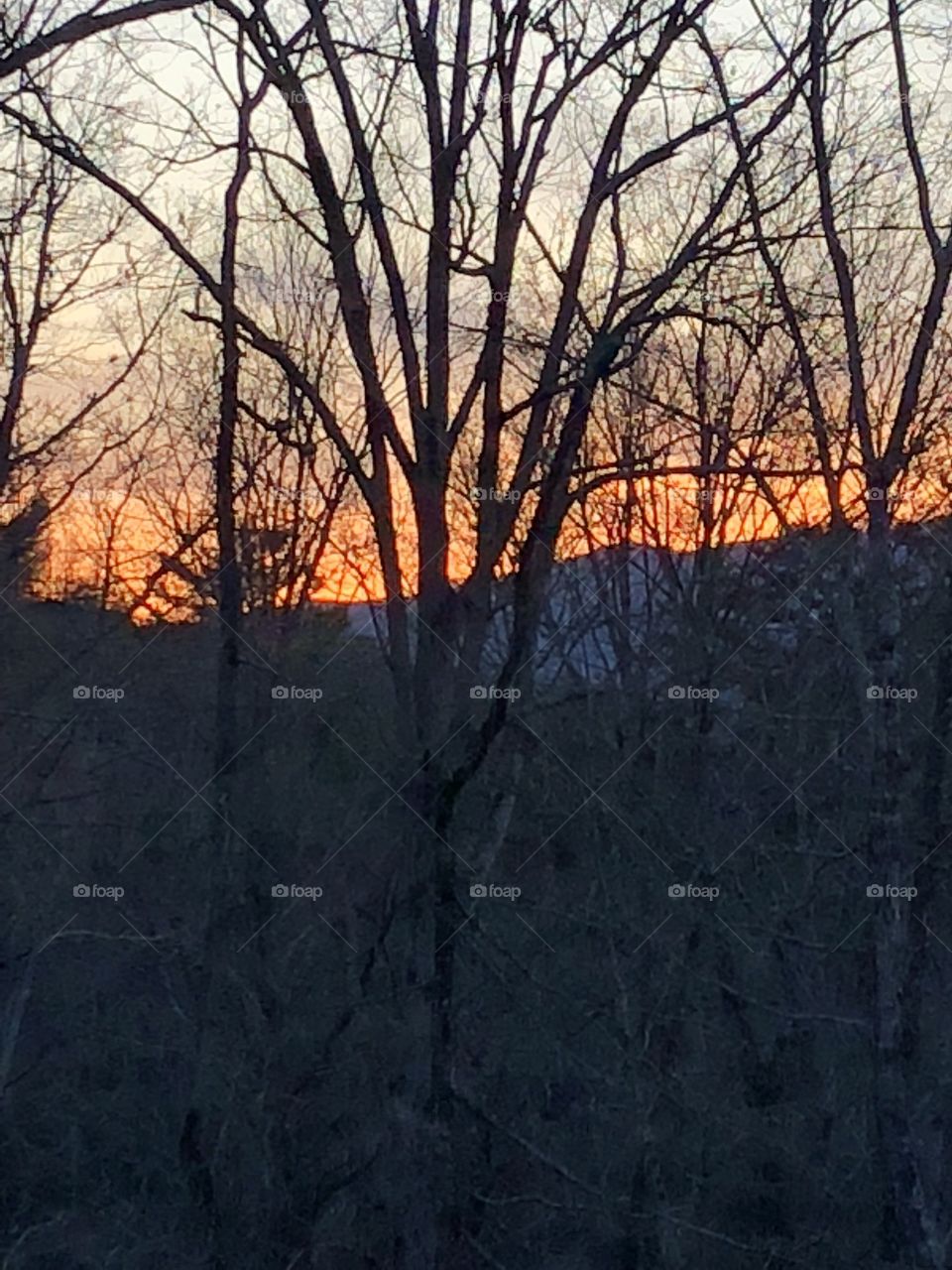 Sunset in the Smokey Mountains of Tennesee