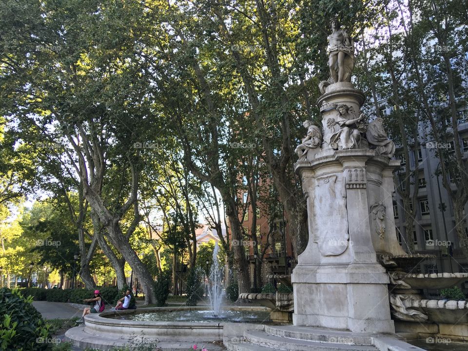 Fountain in Madrid 