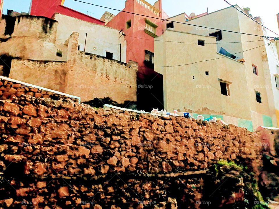 Ancien architecture in Bhalil village of morocco