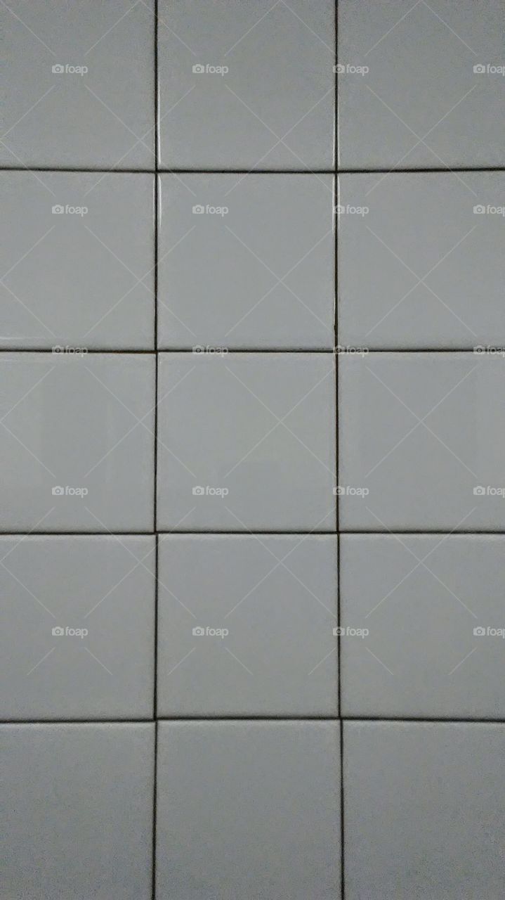 White bathroom tile texture
