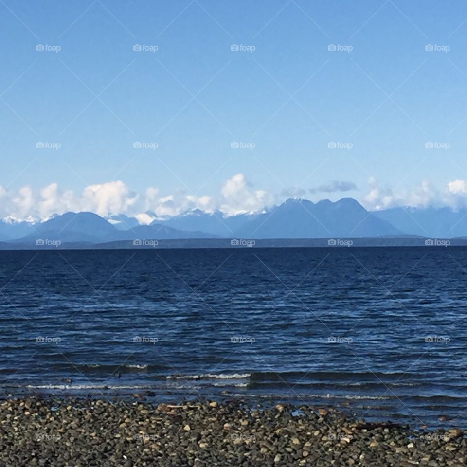 Ocean and mountains