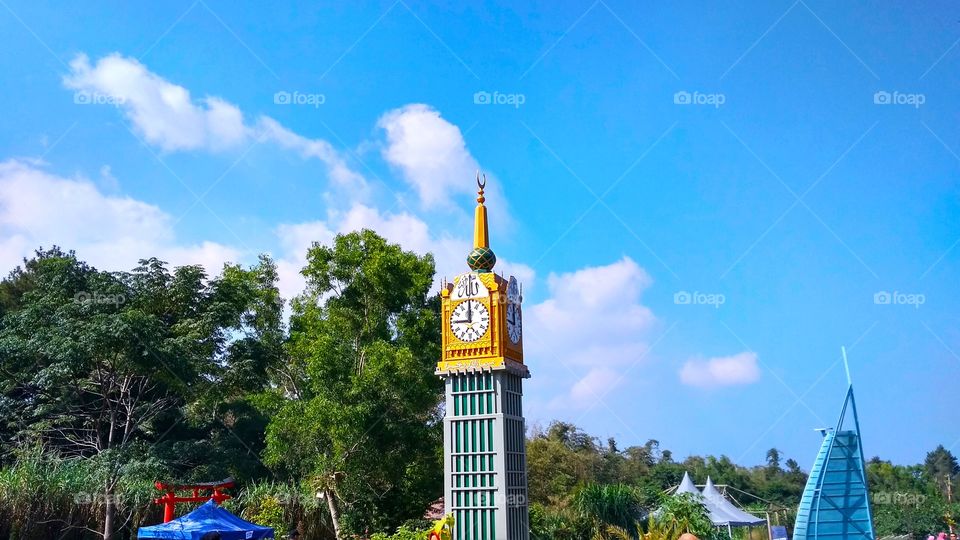 Makkah Clock is looked when we are fly on Makkah for pray now avalibe on Merapi Park Yogyakarta. With Smooth Colour Scenery can make more Interesting or Beautiful To Change this picture for your owen. Please Share, Buy and lets make money with us