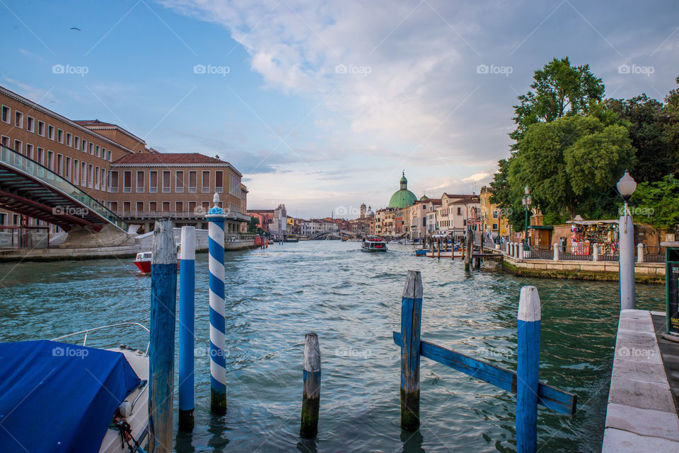 Scenic view of canal at venice