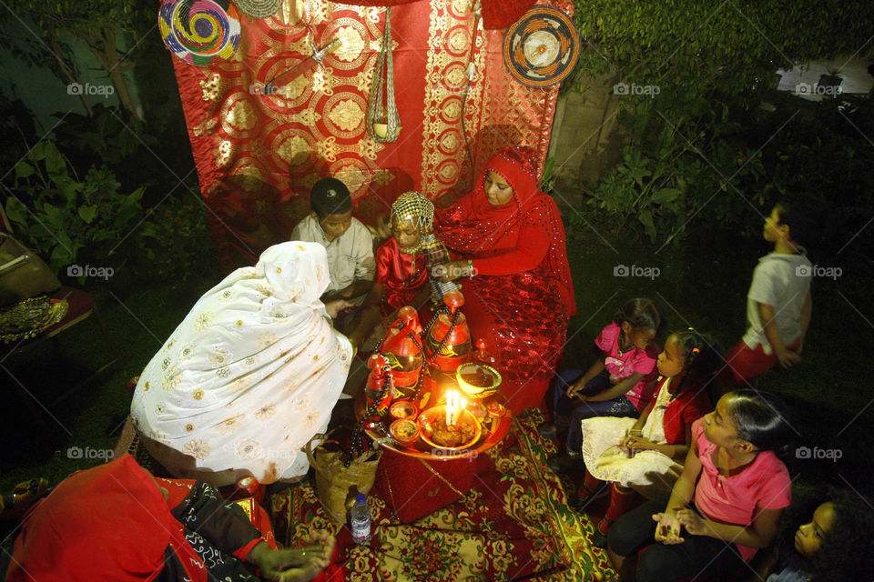 A representative scene of the wedding ceremony in Sudan