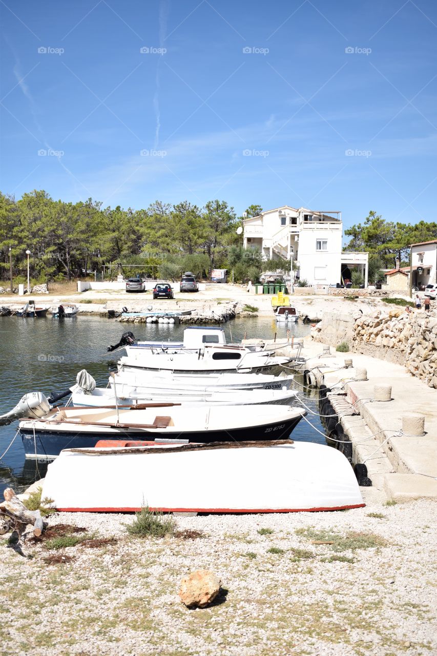 Beautiful summer at island Vir