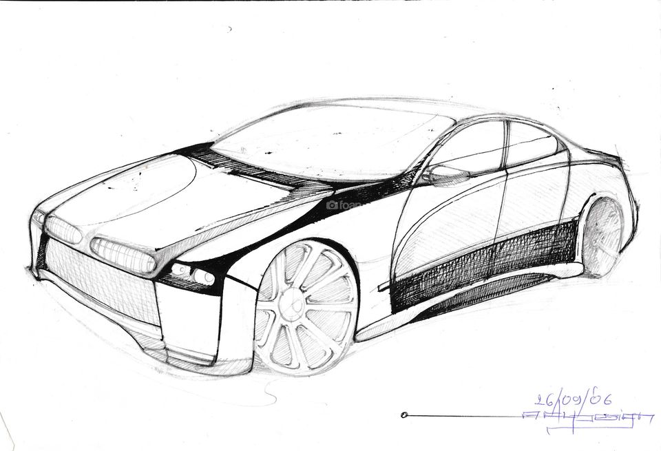 car sketch design