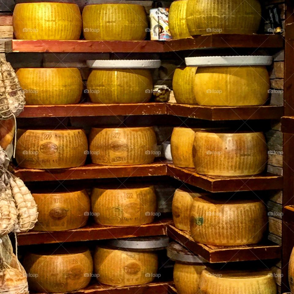 Parmigiana cheese in Parma