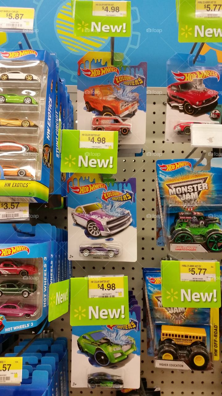 hot wheels at the store
