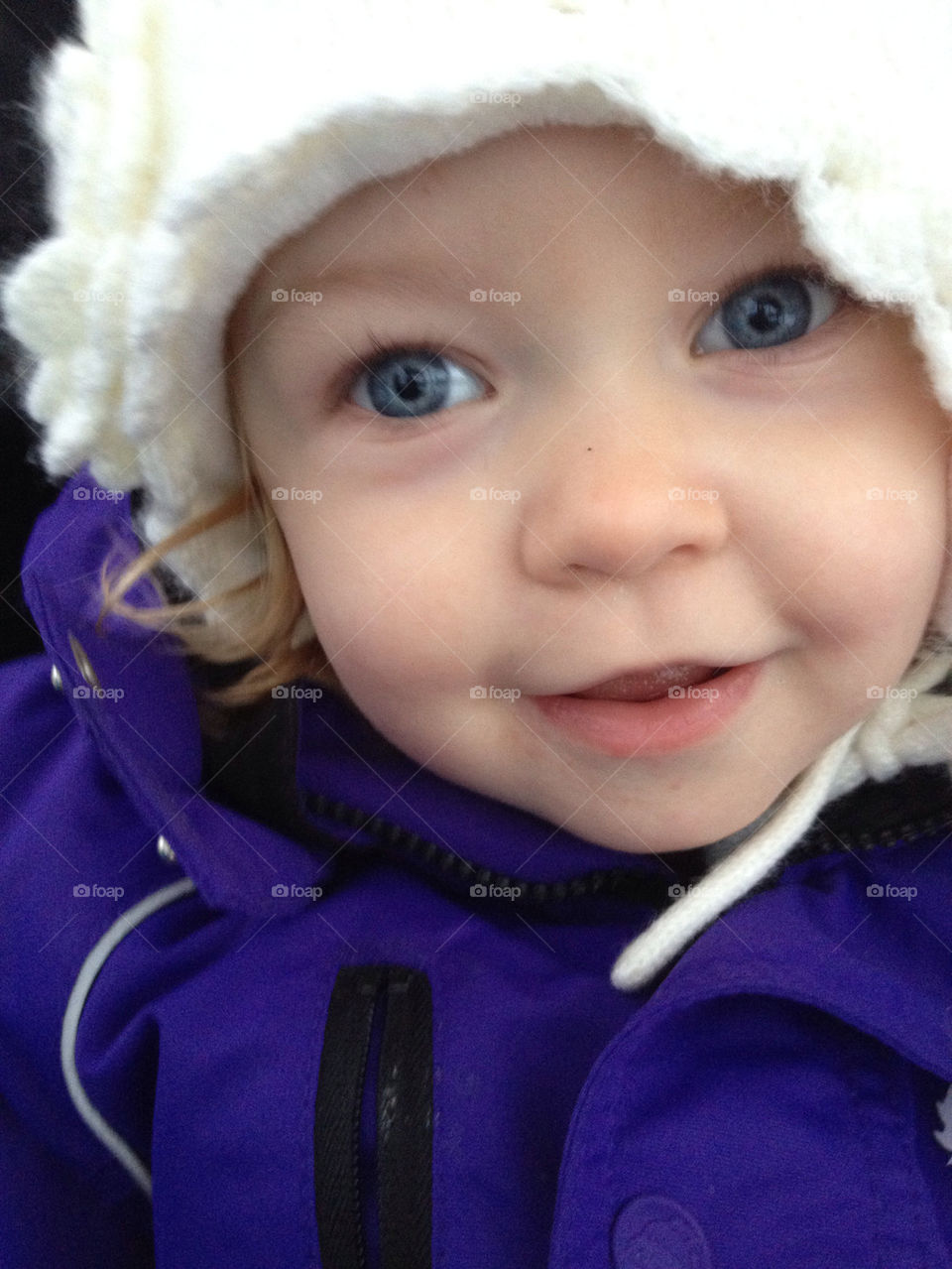 happy baby child blue eyes by liselott